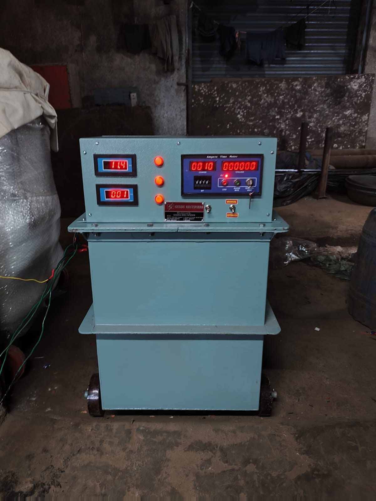 Ampere minute totalizer rectifier with digital controls for electroplating